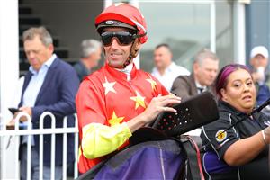 HAWKESBURY, AUSTRALIA - APRIL 22: Nash Rawiller riding Princess Grace wins Race 8 Pioneer Services Hawkesbury Crown during Hawkesbury Cup Day Sydney Racing at Hawkesbury Racecourse on April 22, 2023 in Hawkesbury, Australia. (Photo by Jeremy Ng/Getty Images)