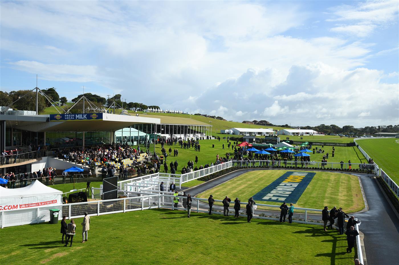 WARRNAMBOOL, AUSTRALIA - MAY 02: General view during Brierly Steeplechase day at Warrnambool Racing Club on May 02, 2023 in Warrnambool, Australia. (Photo by Vince Caligiuri/Getty Images)