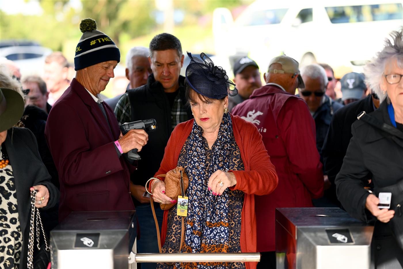 WARRNAMBOOL, AUSTRALIA - MAY 03: Crowds arrive to the Galleywood Hurdle day at Warrnambool Racing Club on May 03, 2023 in Warrnambool, Australia. (Photo by Morgan Hancock/Getty Images)