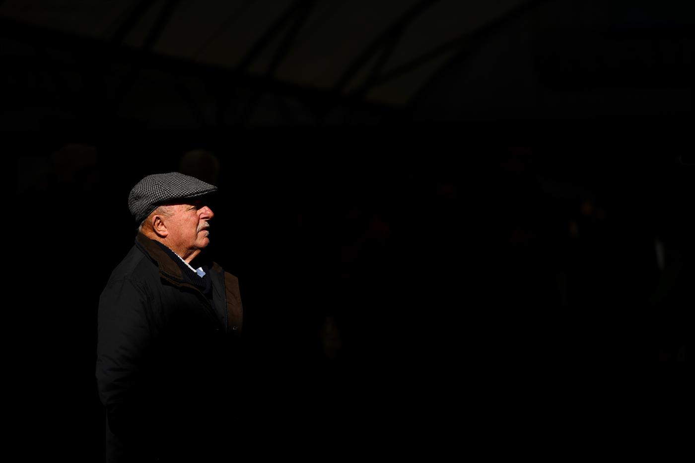 WARRNAMBOOL, AUSTRALIA - MAY 03: A spectator walks through the gates during Galleywood Hurdle day at Warrnambool Racing Club on May 03, 2023 in Warrnambool, Australia. (Photo by Morgan Hancock/Getty Images)