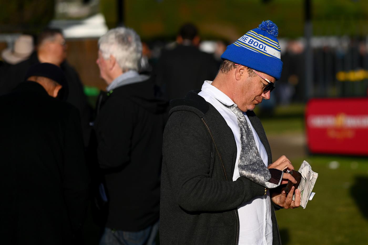 WARRNAMBOOL, AUSTRALIA - MAY 03: Crowds watch on during Galleywood Hurdle day at Warrnambool Racing Club on May 03, 2023 in Warrnambool, Australia. (Photo by Morgan Hancock/Getty Images)