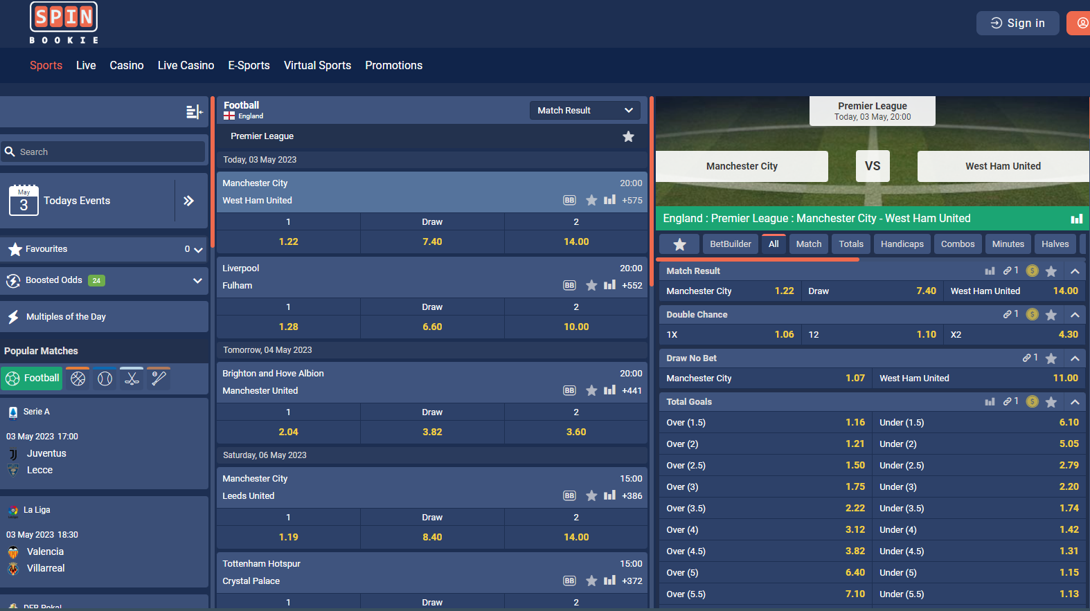 Spinbookie-Sportsbook