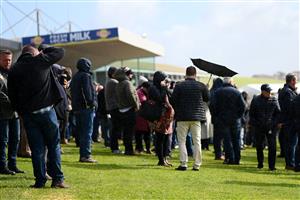 WARRNAMBOOL, AUSTRALIA - MAY 03: A general view of spectators during Galleywood Hurdle day at Warrnambool Racing Club on May 03, 2023 in Warrnambool, Australia. (Photo by Morgan Hancock/Getty Images)