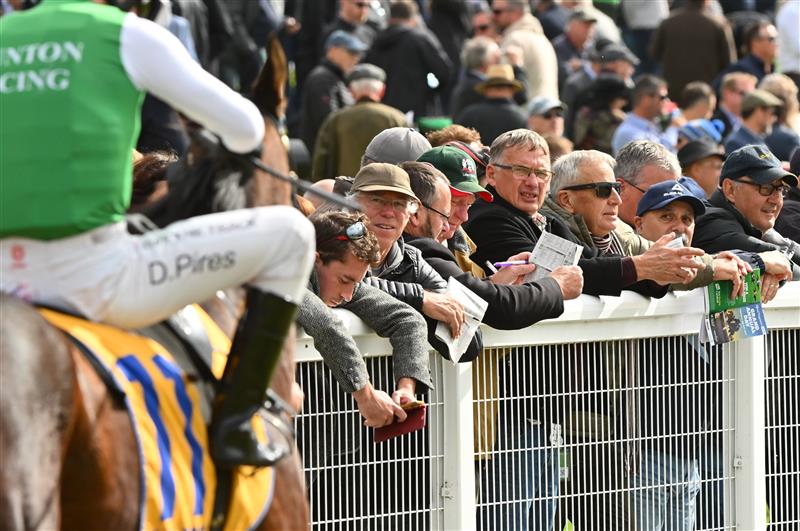 WARRNAMBOOL, AUSTRALIA - MAY 04: General view of racegoers during Grand Annual Day at Warrnambool Racing Club on May 04, 2023 in Warrnambool, Australia. (Photo by Vince Caligiuri/Getty Images)
