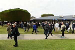 WARRNAMBOOL, AUSTRALIA - MAY 04: Spectators arrive ahead of Grand Annual Day at Warrnambool Racing Club on May 04, 2023 in Warrnambool, Australia. (Photo by Morgan Hancock/Getty Images)