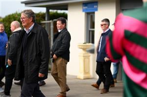 WARRNAMBOOL, AUSTRALIA - MAY 04: Spectators arrive to the Grand Annual Day at Warrnambool Racing Club on May 04, 2023 in Warrnambool, Australia. (Photo by Morgan Hancock/Getty Images)
