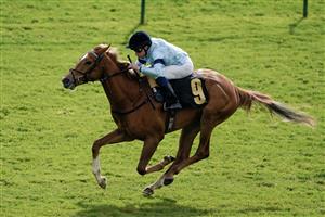 NEWMARKET, ENGLAND - MAY 05: William Buick riding Soprano win The British EBF Maiden Fillies' Stakes at Newmarket Racecourse on May 05, 2023 in Newmarket, England. (Photo by Alan Crowhurst/Getty Images)
