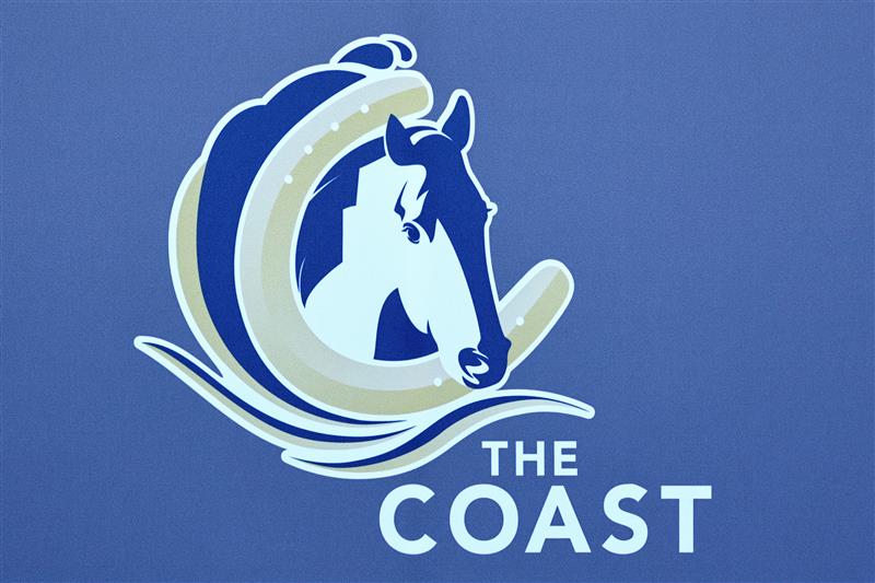 GOSFORD, AUSTRALIA - MAY 06: The Coast signage is seen prior to the "Gosford Gold Cup" - Sydney Racing at Gosford Racecourse on May 06, 2023 in Gosford, Australia. (Photo by Jeremy Ng/Getty Images)