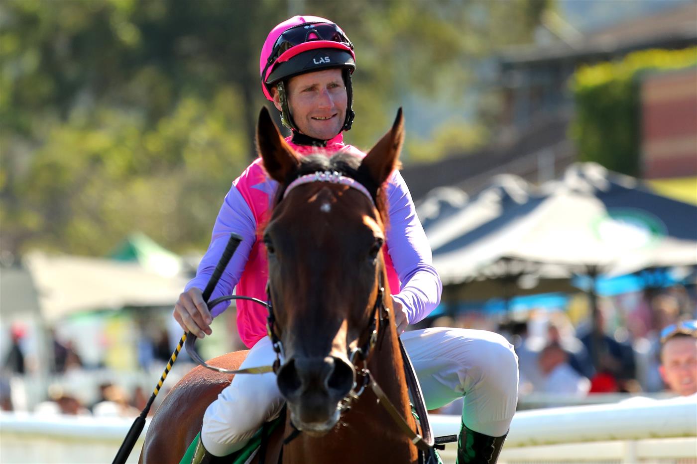 GOSFORD, AUSTRALIA - MAY 06: Brad Rawiller riding Turning wins Race 3 Midway during "Gosford Gold Cup" - Sydney Racing at Gosford Racecourse on May 06, 2023 in Gosford, Australia. (Photo by Jeremy Ng/Getty Images)