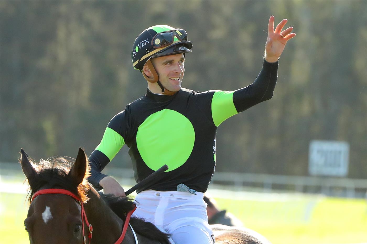 GOSFORD, AUSTRALIA - MAY 06: Sam Clipperton riding Think About It wins  Race 7 De Bortoli Takeover Target during "Gosford Gold Cup" - Sydney Racing at Gosford Racecourse on May 06, 2023 in Gosford, Australia. (Photo by Jeremy Ng/Getty Images)