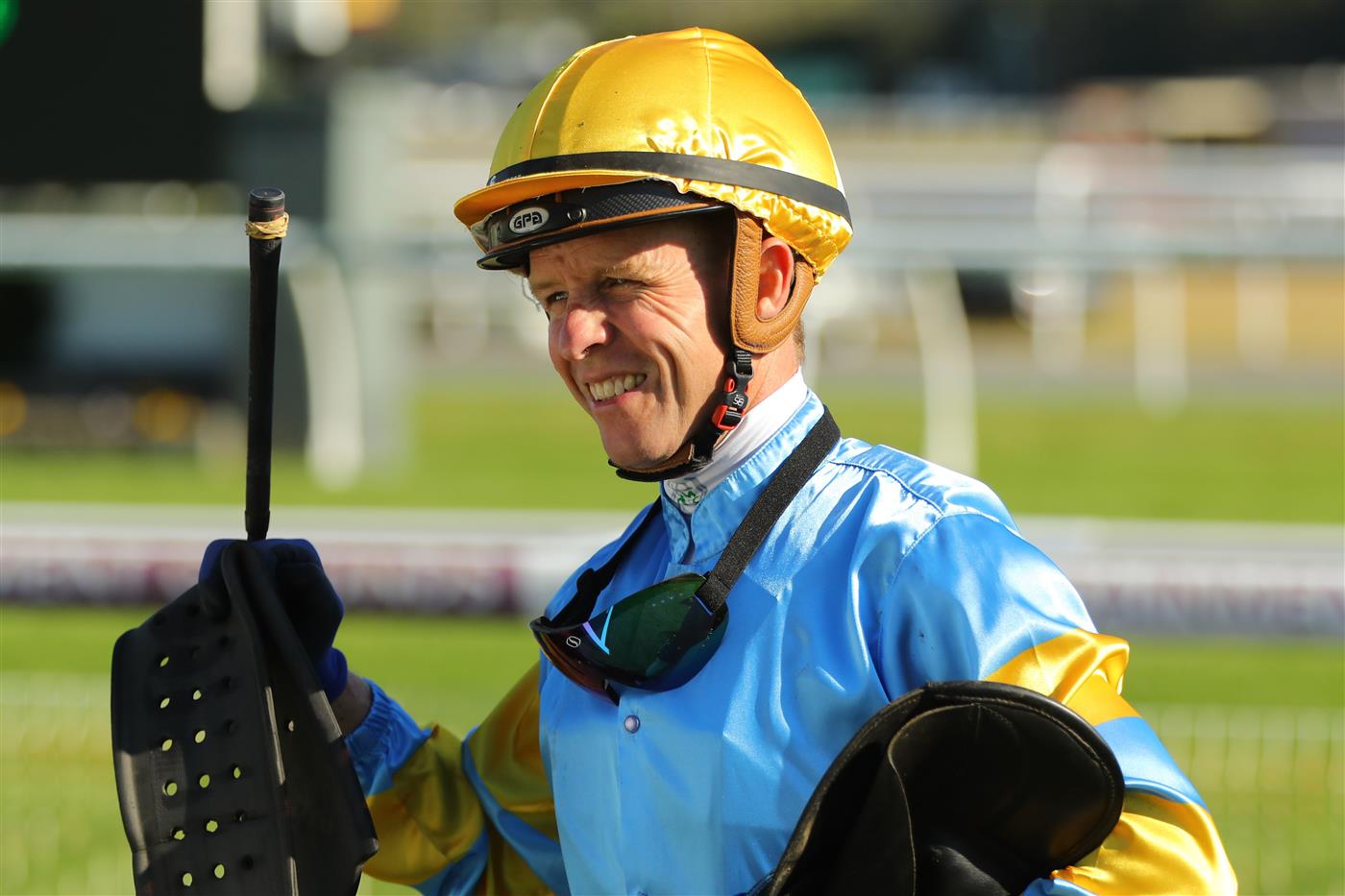 GOSFORD, AUSTRALIA - MAY 06: Kerrin Mcevoy riding Vowmaster wins Race 6 Mmm Thunder Thousand during "Gosford Gold Cup" - Sydney Racing at Gosford Racecourse on May 06, 2023 in Gosford, Australia. (Photo by Jeremy Ng/Getty Images)