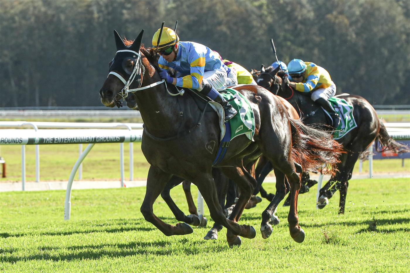 GOSFORD, AUSTRALIA - MAY 06: Kerrin Mcevoy riding Vowmaster wins Race 6 Mmm Thunder Thousand during "Gosford Gold Cup" - Sydney Racing at Gosford Racecourse on May 06, 2023 in Gosford, Australia. (Photo by Jeremy Ng/Getty Images)