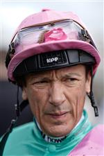 CHESTER, ENGLAND - MAY 10: Frankie Dettori after riding Arrest to win The Boodles Chester Vase Stakes at Chester Racecourse on May 10, 2023 in Chester, England. (Photo by Alan Crowhurst/Getty Images)