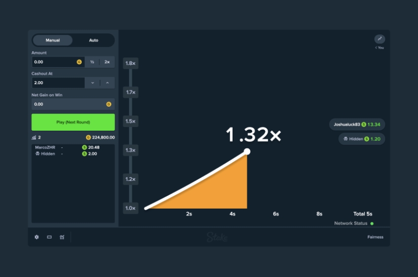 Play Free Crash Games at Stake.us Play Crash with Free Coins