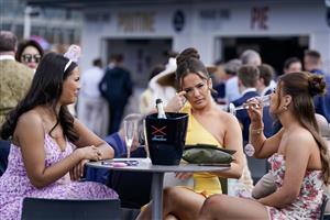 CHESTER, ENGLAND - MAY 12: Champagne at Chester Racecourse on May 12, 2023 in Chester, England. (Photo by Alan Crowhurst/Getty Images)
