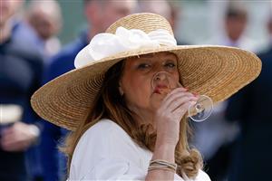 CHESTER, ENGLAND - MAY 12: Fashion at Chester Racecourse on May 12, 2023 in Chester, England. (Photo by Alan Crowhurst/Getty Images)