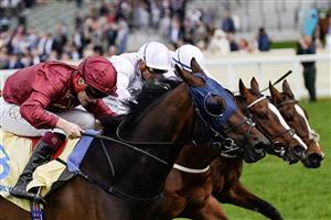 ASCOT, ENGLAND - MAY 13: Cieren Fallon riding Maasai Mara (red) win The Carey Group Handicap at Ascot Racecourse on May 13, 2023 in Ascot, England. (Photo by Alan Crowhurst/Getty Images)