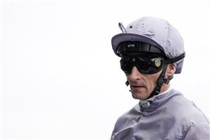 ASCOT, ENGLAND - MAY 13: Daniel Tudhope poses at Ascot Racecourse on May 13, 2023 in Ascot, England. (Photo by Alan Crowhurst/Getty Images)