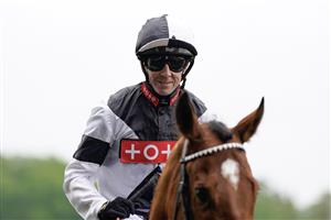 ASCOT, ENGLAND - MAY 13: Jim Crowley poses at Ascot Racecourse on May 13, 2023 in Ascot, England. (Photo by Alan Crowhurst/Getty Images)