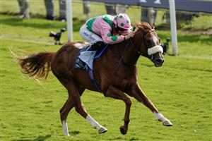 YORK, ENGLAND - MAY 17: Tom Eaves riding Mon Na Slieve win The British EBF 40th Anniversary Novice Stakes at York Racecourse on May 17, 2023 in York, England. (Photo by Alan Crowhurst/Getty Images)