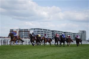 NEWBURY, ENGLAND - MAY 20: William Buick riding Modern Games (L) win The Al Shaqab Lockinge Stakes at Newbury Racecourse on May 20, 2023 in Newbury, England. (Photo by Alan Crowhurst/Getty Images)