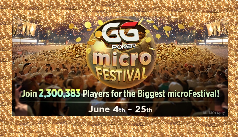 GGPoker microFestival to run June 4th-25th with $10m GTD