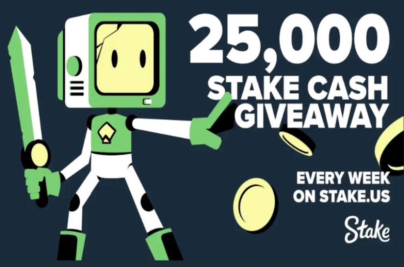 Weekly Giveaway של Stake.us | 25,000 מזומן מהימור ו-250 מיליון Gold Coins