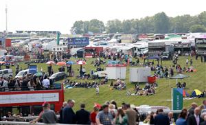 EPSOM, ENGLAND - JUNE 03: Race goers are pictured during Derby Day at Epsom Downs Racecourse on June 03, 2023 in Epsom, England. (Photo by Warren Little/Getty Images)