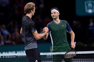 Grigor Dimitrov Alexander Zverev hands