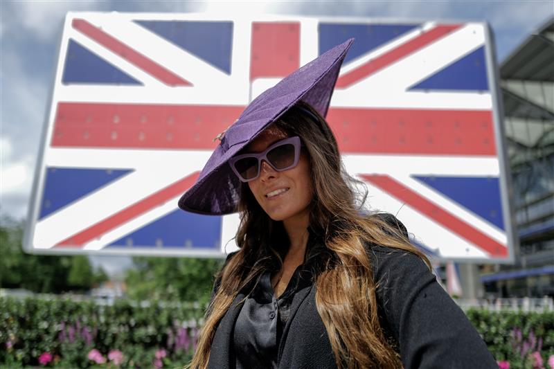 ASCOT, ENGLAND - JUNE 20: Fashion on day one during Royal Ascot 2023 at Ascot Racecourse on June 20, 2023 in Ascot, England. (Photo by Alan Crowhurst/Getty Images for Ascot Racecourse)