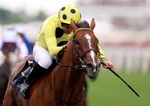 ASCOT, ENGLAND - JUNE 20: Neil Callan riding Triple Time wins The Queen Anne Stakes one day one during Royal Ascot 2023 at Ascot Racecourse on June 20, 2023 in Ascot, England. (Photo by Tom Dulat/Getty Images for Ascot Racecourse)