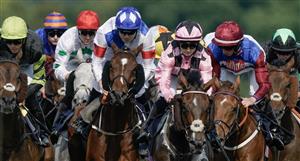 ASCOT, ENGLAND - JUNE 20: A general view of action during The Ascot Stakes on day one during Royal Ascot 2023 at Ascot Racecourse on June 20, 2023 in Ascot, England. (Photo by Alan Crowhurst/Getty Images for Ascot Racecourse)
