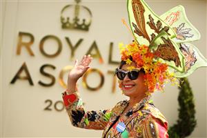 ASCOT, ENGLAND - JUNE 20: Racegoers arrive at the Royal Enclosure prior to Royal Ascot 2023 at Ascot Racecourse on June 20, 2023 in Ascot, England. (Photo by Alex Pantling/Getty Images)