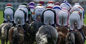 ASCOT, ENGLAND - JUNE 20: A general view of action during The Ascot Stakes on day one during Royal Ascot 2023 at Ascot Racecourse on June 20, 2023 in Ascot, England. (Photo by Alan Crowhurst/Getty Images for Ascot Racecourse)
