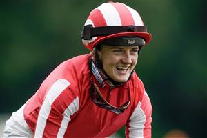 ASCOT, ENGLAND - JUNE 20: Hollie Doyle celebrates victory after riding Bradsell to win The King's Stand Stakes on day one during Royal Ascot 2023 at Ascot Racecourse on June 20, 2023 in Ascot, England. (Photo by Alan Crowhurst/Getty Images for Ascot Racecourse)
