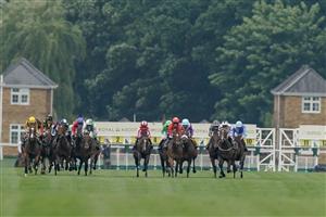 ASCOT, ENGLAND - JUNE 20: Hollie Doyle riding Bradsell (red/white cap) win The King's Stand Stakes on day one during Royal Ascot 2023 at Ascot Racecourse on June 20, 2023 in Ascot, England. (Photo by Alan Crowhurst/Getty Images for Ascot Racecourse)
