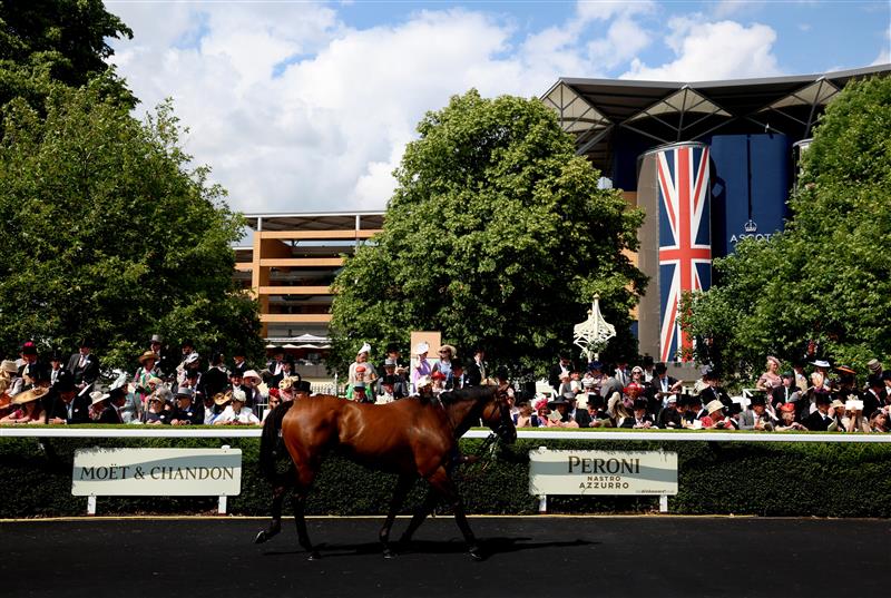 ASCOT, ENGLAND - JUNE 21: General view on day two during Royal Ascot 2023 at Ascot Racecourse on June 21, 2023 in Ascot, England. (Photo by Tom Dulat/Getty Images for Ascot Racecourse)