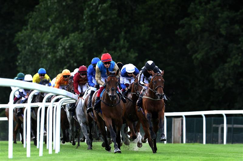 ASCOT, ENGLAND - JUNE 21: Gregory ridden by Frankie Dettori on the way to winning The Queens Vase during day two of Royal Ascot 2023 at Ascot Racecourse on June 21, 2023 in Ascot, England. (Photo by Alex Pantling/Getty Images)
