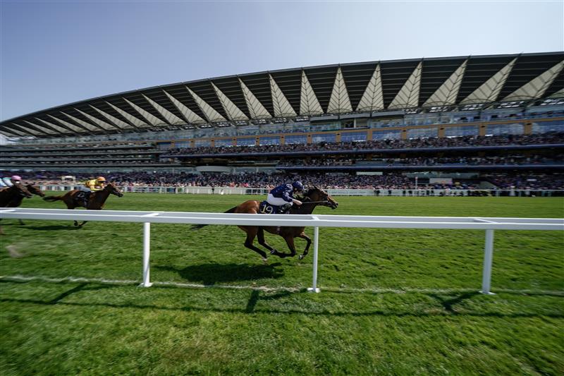 ASCOT, ENGLAND - JUNE 22: Ryan Moore riding Warm Heart win The Ribblesdale Stakes on day three during Royal Ascot 2023 at Ascot Racecourse on June 22, 2023 in Ascot, England. (Photo by Alan Crowhurst/Getty Images for Ascot Racecourse)