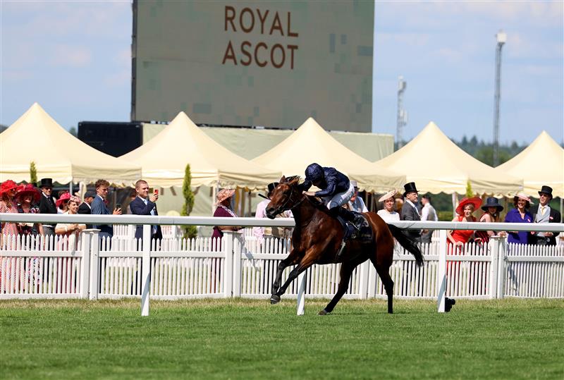 ASCOT, ENGLAND - JUNE 22: Ryan Moore riding Warm Heart win The Ribblesdale Stakes on day three during Royal Ascot 2023 at Ascot Racecourse on June 22, 2023 in Ascot, England. (Photo by Tom Dulat/Getty Images for Ascot Racecourse)