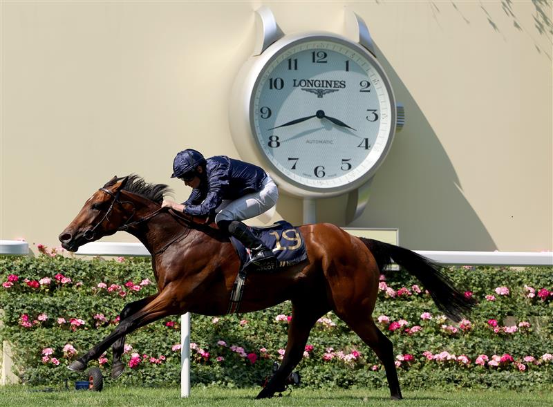 ASCOT, ENGLAND - JUNE 22: Ryan Moore riding Warm Heart win The Ribblesdale Stakes on day three during Royal Ascot 2023 at Ascot Racecourse on June 22, 2023 in Ascot, England. (Photo by Tom Dulat/Getty Images for Ascot Racecourse)