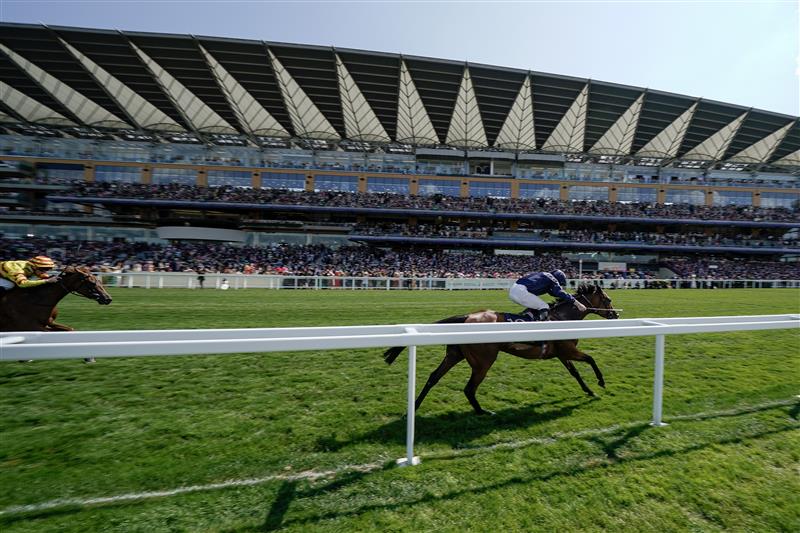 ASCOT, ENGLAND - JUNE 22: Ryan Moore riding Warm Heart win The Ribblesdale Stakes on day three during Royal Ascot 2023 at Ascot Racecourse on June 22, 2023 in Ascot, England. (Photo by Alan Crowhurst/Getty Images for Ascot Racecourse)