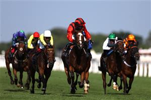ASCOT, ENGLAND - JUNE 22: Tom Marquand riding Waipiero wins The Hampton Court Stakes during day three of Royal Ascot 2023 at Ascot Racecourse on June 22, 2023 in Ascot, England. (Photo by Alex Pantling/Getty Images)