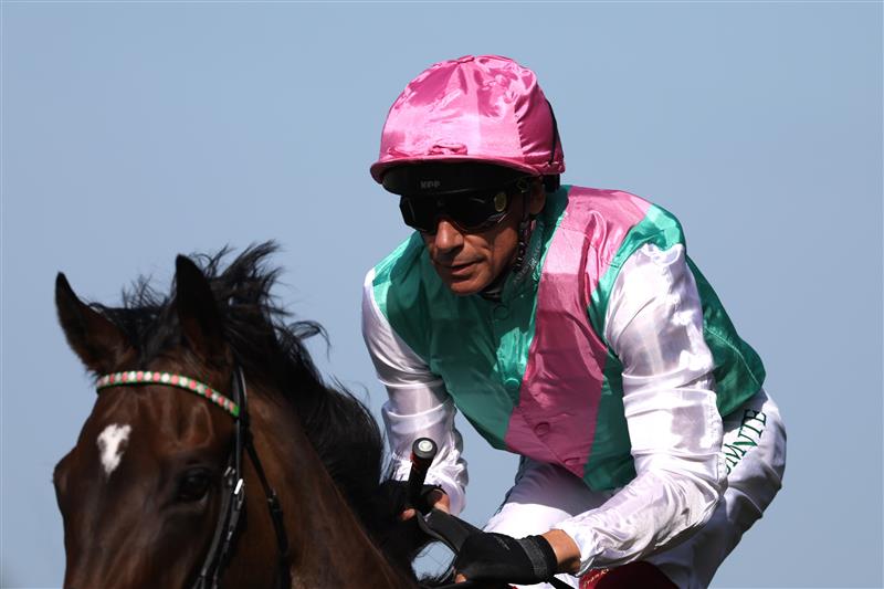 ASCOT, ENGLAND - JUNE 23: Frankie Dettori riding Coppice after winning The Sandringham Stakes during day four of Royal Ascot 2023 at Ascot Racecourse on June 23, 2023 in Ascot, England. (Photo by Alex Pantling/Getty Images)