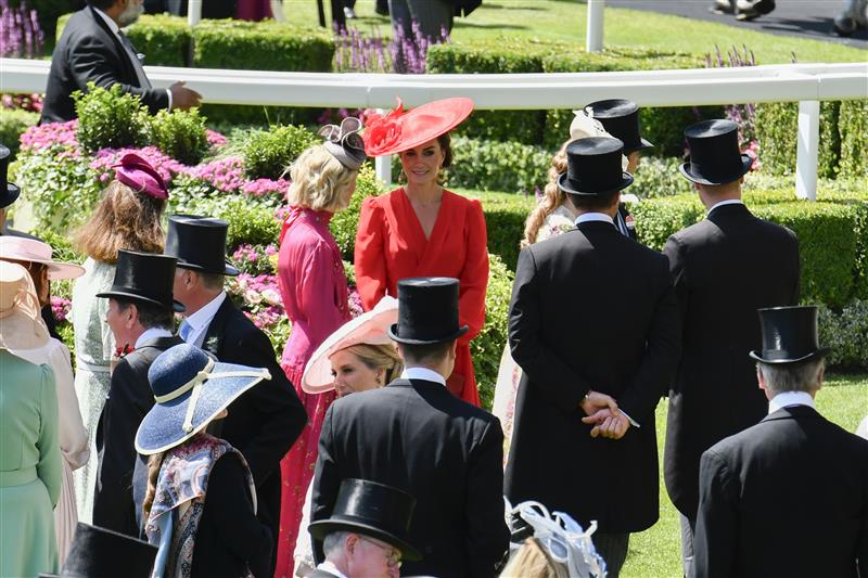 ASCOT, ENGLAND - JUNE 23: Catherine, Princess of Wales attends day four of Royal Ascot 2023 at Ascot Racecourse on June 23, 2023 in Ascot, England. (Photo by Kirstin Sinclair/Getty Images for Royal Ascot)
