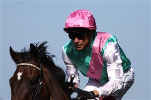 ASCOT, ENGLAND - JUNE 23: Frankie Dettori riding Coppice after winning The Sandringham Stakes during day four of Royal Ascot 2023 at Ascot Racecourse on June 23, 2023 in Ascot, England. (Photo by Alex Pantling/Getty Images)