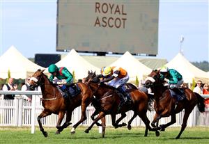 ASCOT, ENGLAND - JUNE 23: Chris Hayes riding Tahiyra wins The Coronation Stakes on day four during Royal Ascot 2023 at Ascot Racecourse on June 23, 2023 in Ascot, England. (Photo by Tom Dulat/Getty Images for Ascot Racecourse)