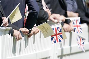 ASCOT, ENGLAND - JUNE 23: Getting ready for the royal procession on day four during Royal Ascot 2023 at Ascot Racecourse on June 23, 2023 in Ascot, England. (Photo by Alan Crowhurst/Getty Images for Ascot Racecourse)