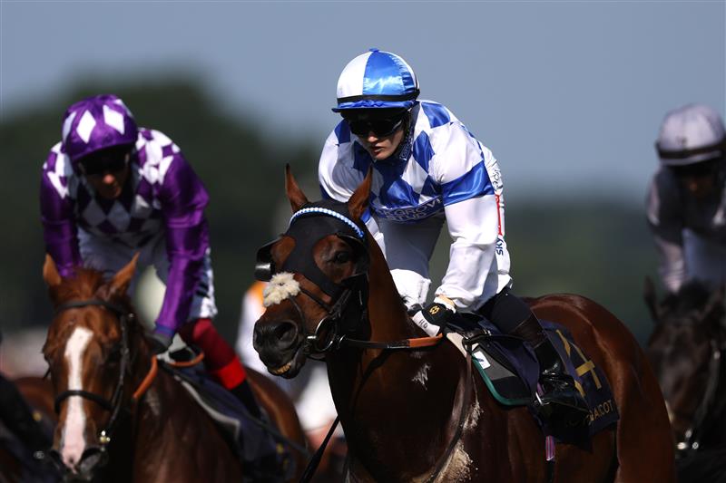 ASCOT, ENGLAND - JUNE 24: Hollie Doyle riding Saint Lawrence on the way to winning The Wokingham Stakes during day five of Royal Ascot 2023 at Ascot Racecourse on June 24, 2023 in Ascot, England. (Photo by Alex Pantling/Getty Images)