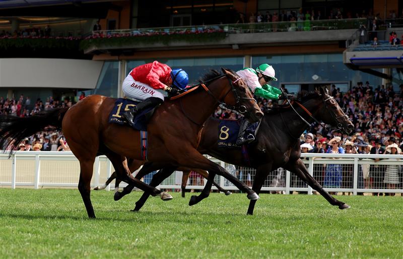 ASCOT, ENGLAND - JUNE 24: Jamie Spencer riding Khaadem win The Queen Elizabeth II Jubilee Stakes on day five during Royal Ascot 2023 at Ascot Racecourse on June 24, 2023 in Ascot, England. (Photo by Tom Dulat/Getty Images for Ascot Racecourse)